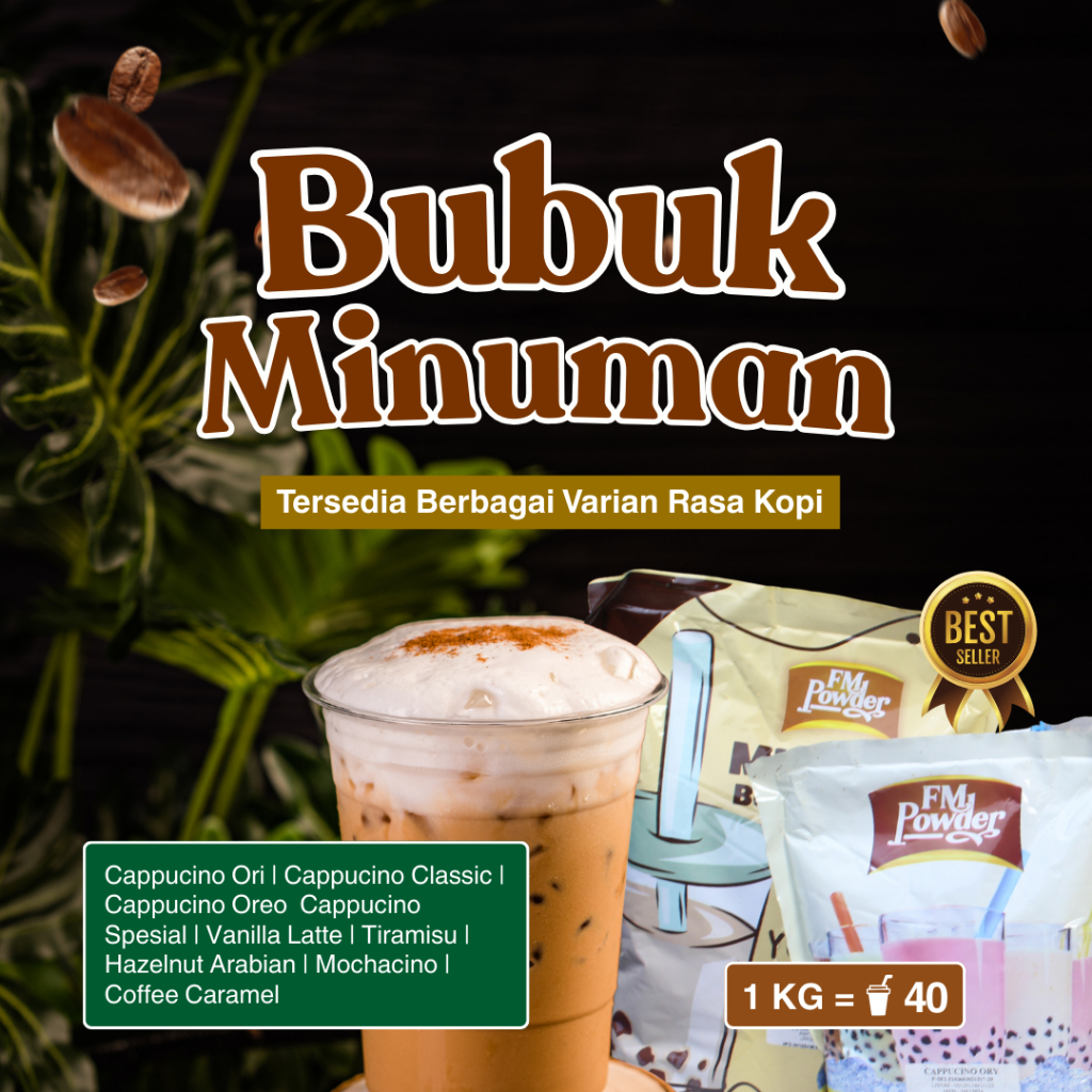 

Bubuk Minuman Premium Varian Rasa Kopi 1kg | Bubuk Minuman Kopi Cappuccino, Latte, Bubble Drink