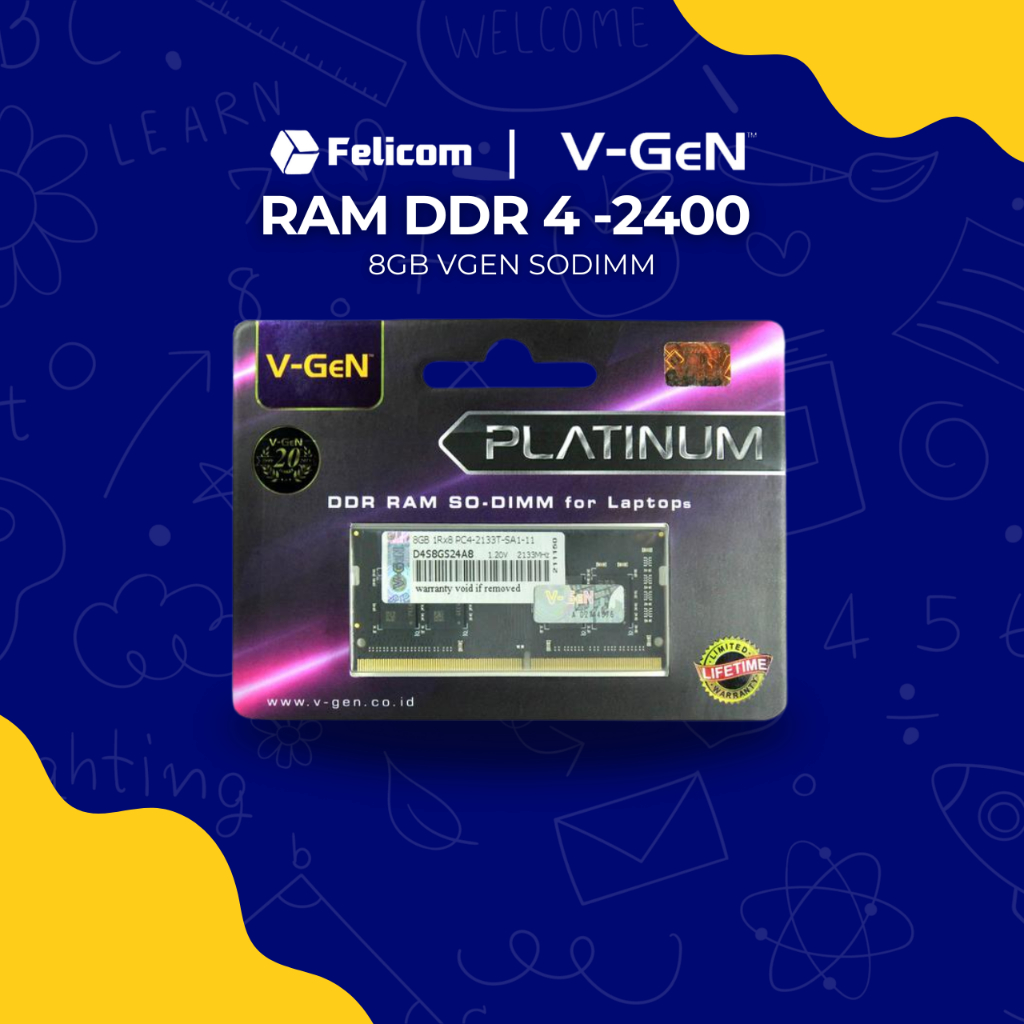 RAM DDR4 - 2400 8 GB VGEN SODIMM dnpc