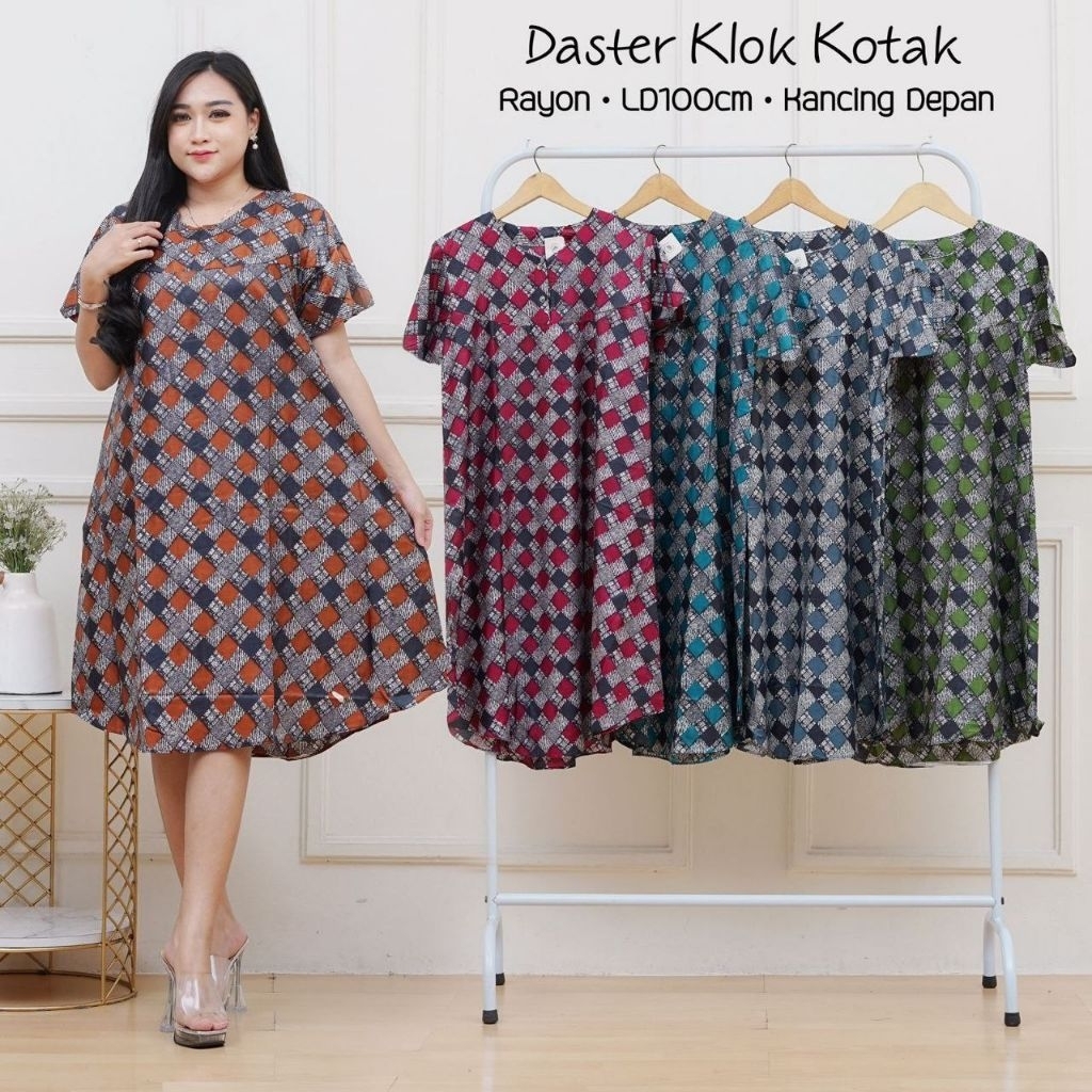Daster lowo pelangi tua/Daster lowo pelangi soft/Daster klok perca/Daster klok mushroom/Daster klok 