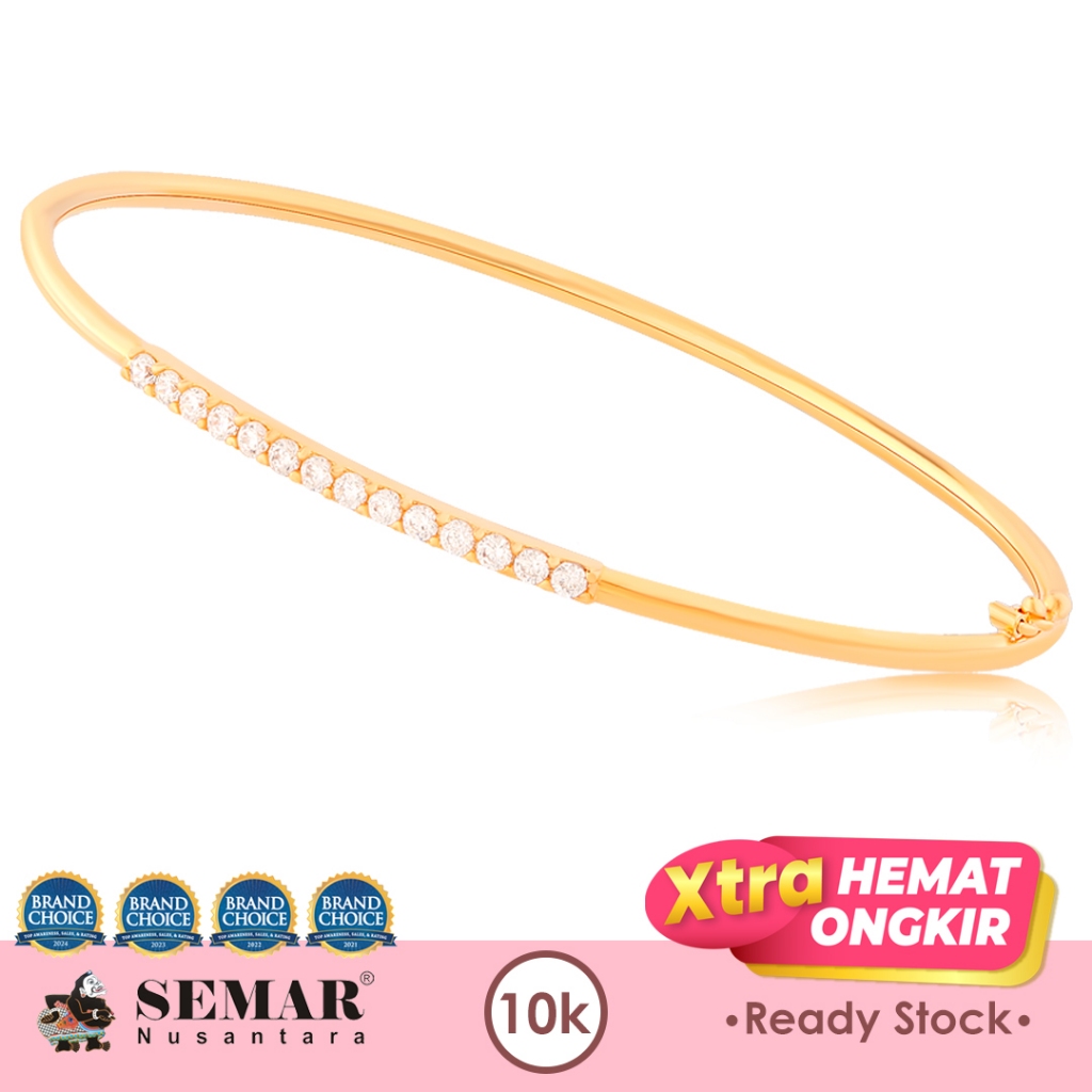 Gelang Emas Sherina List Bangle Gold 10K Semar Nusantara