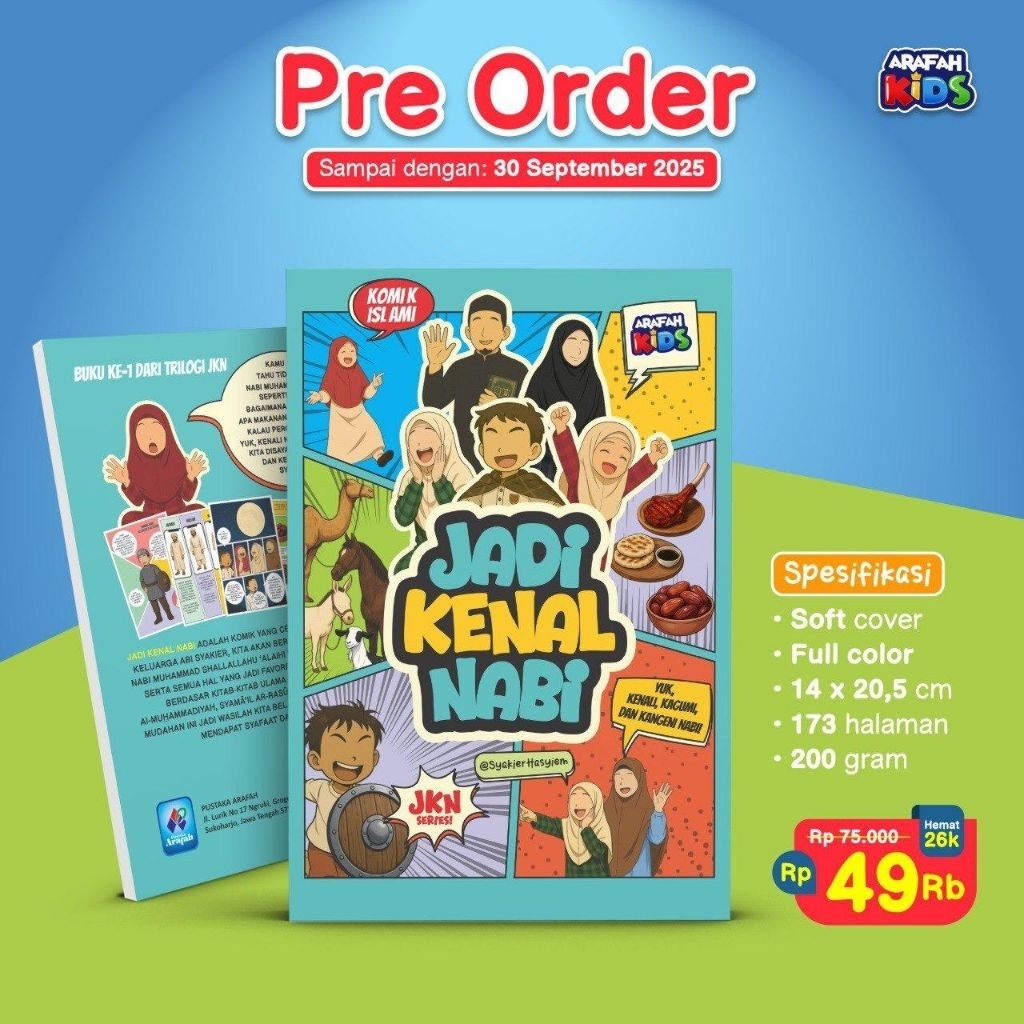 Pre Order Komik Jadi Kenal Nabi. ARA