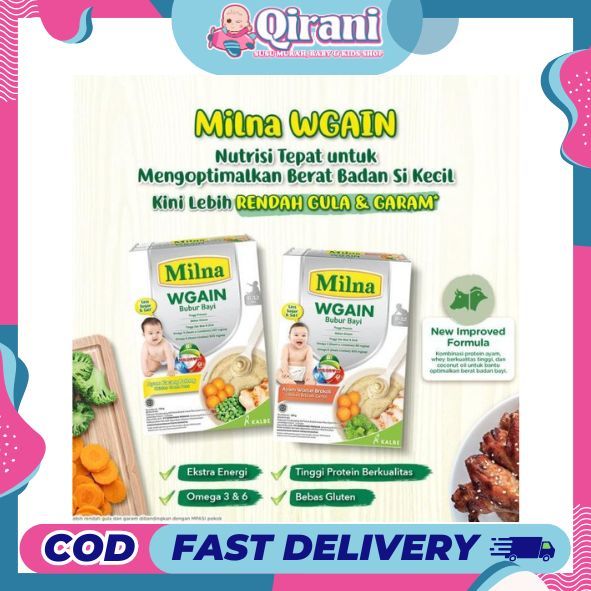 MILNA - WGAIN BUBUR BAYI 6+ /BUBUR MENAIKKAN BB BAYI / MPASI MILNA WGAIN