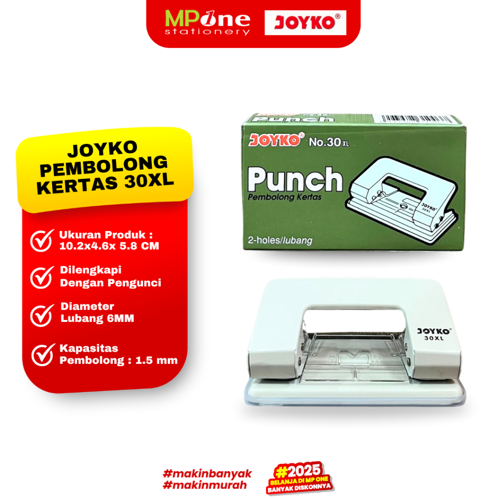 Joyko Pembolong Kertas 30XL / Punch No. 30XL / Pembolong Kertas 2 Lubang JOYKO