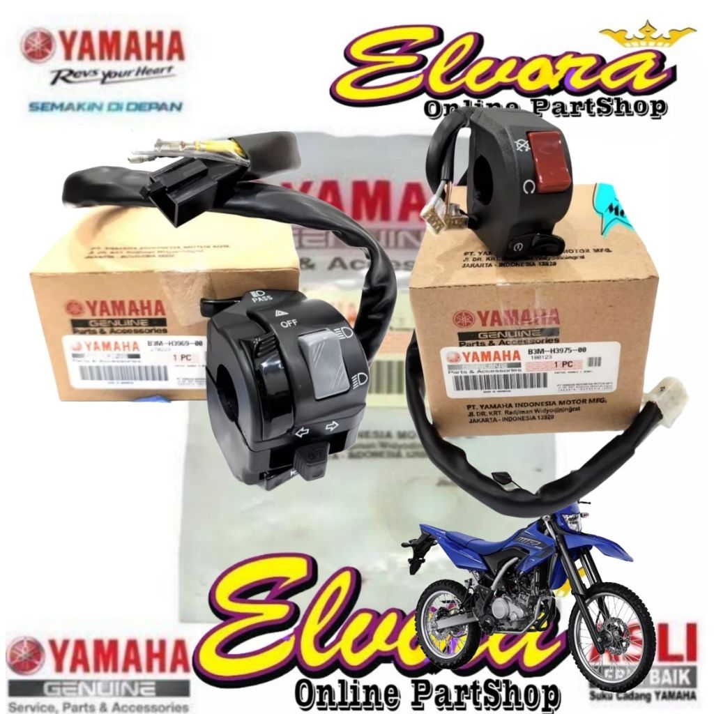 Holder saklar lampu kanan kiri yamaha WR 155 WR155 Original B3M-H3969-00 B3M-H3975-00