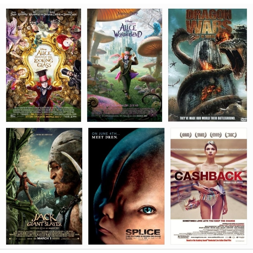 Movie Jack the Giant Slayer (2013), Dragon Wars (2007), Alice in Wonderland 2010, Alice in Wonderlan