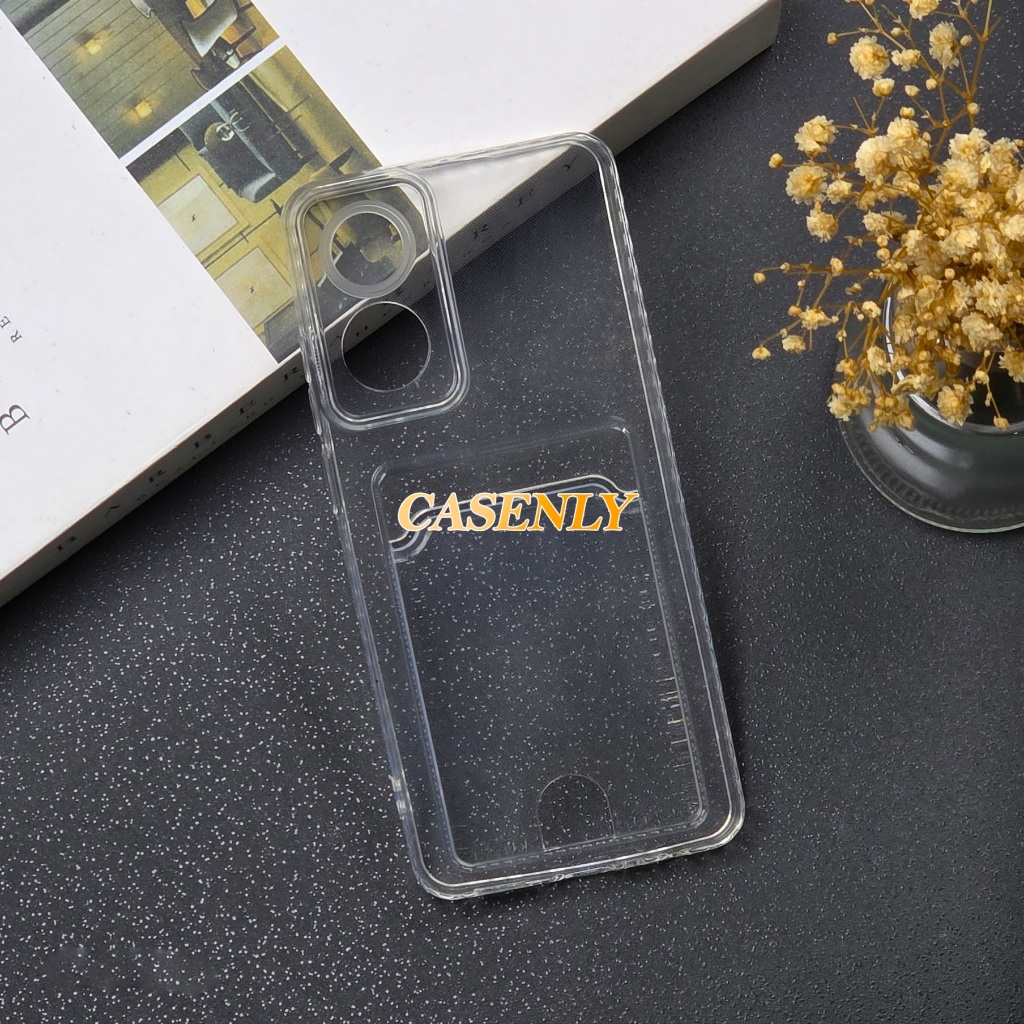 Case Slot Kartu / Card Case Bening Oppo A7 Oppo A12 Oppo A78 4G Oppo A78 5G Oppo A58 5G Oppo A79 5G 