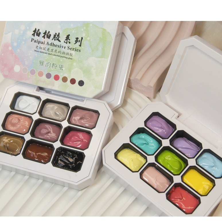 PALET OMBRE NAIL GEL  NAIL GEL OMBRE SET  NAIL ART GEL PALET  SET GEL CAT KUKU OMBRE  GEL KUKU WARNA