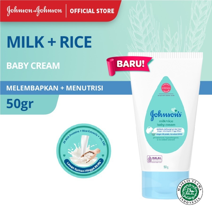 Johnsons Milk+Rice Baby Cream