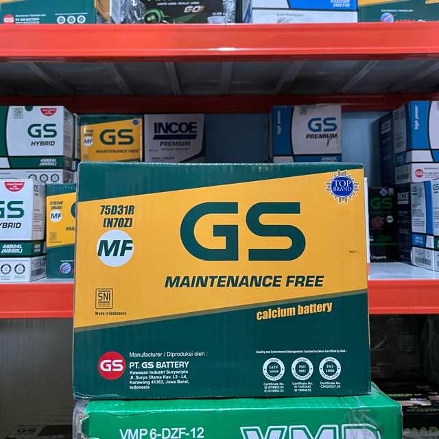 BERGARANSI GS ASTRA MF N70Z 75D31R N 70 Z ACCU MOBIL STRADA CRUISER L 300 DIESEL CAPTIVA DIESEL