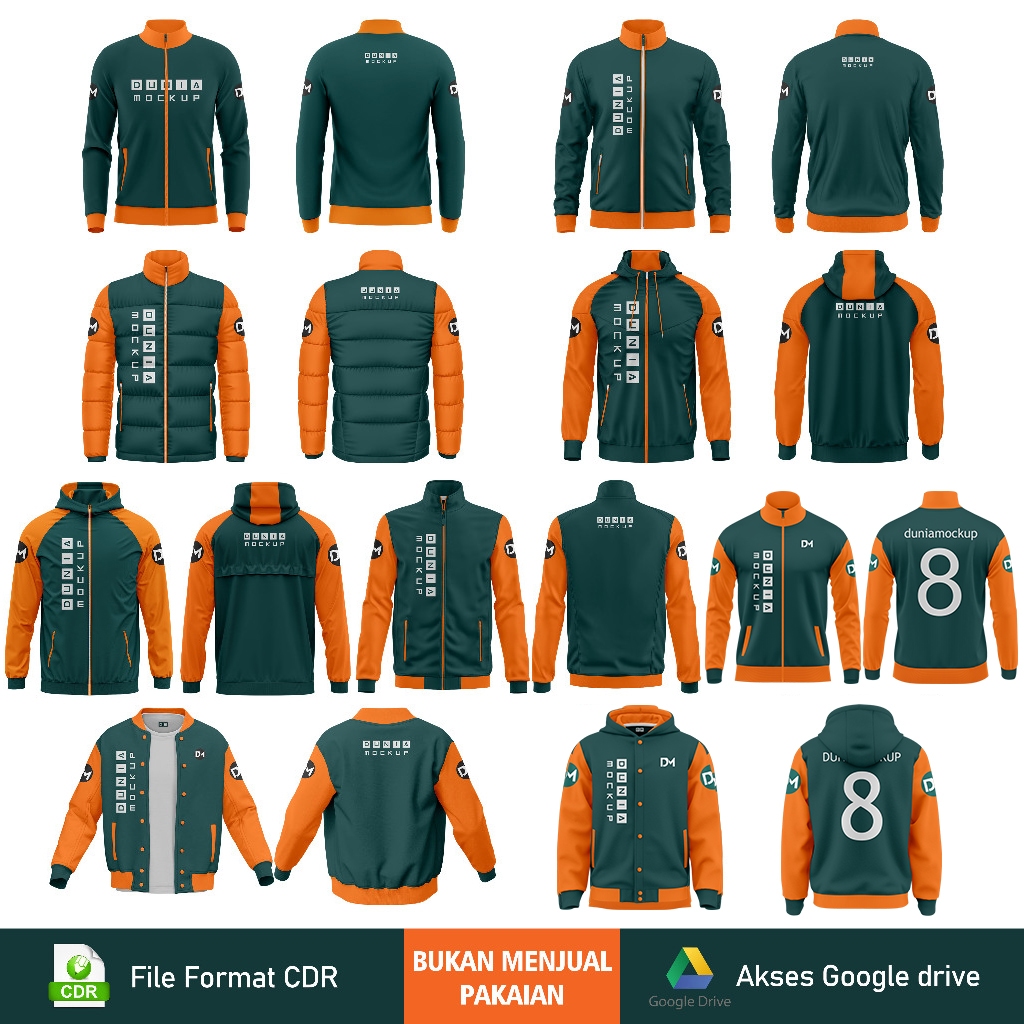 Mockup Desain Jaket - CDR