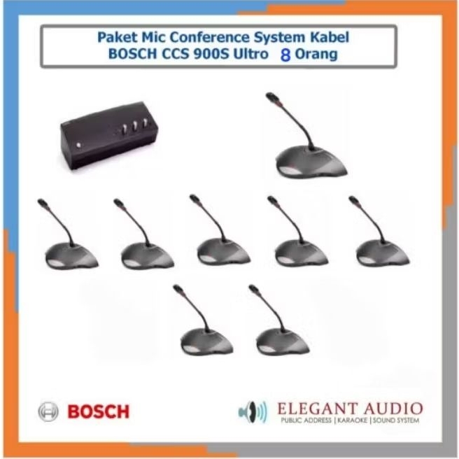 Paket Conference Mic BOSCH CCS-900 ULTRO | Paket Conference System BOSCH CCS900 ULTRO (8 Mic)