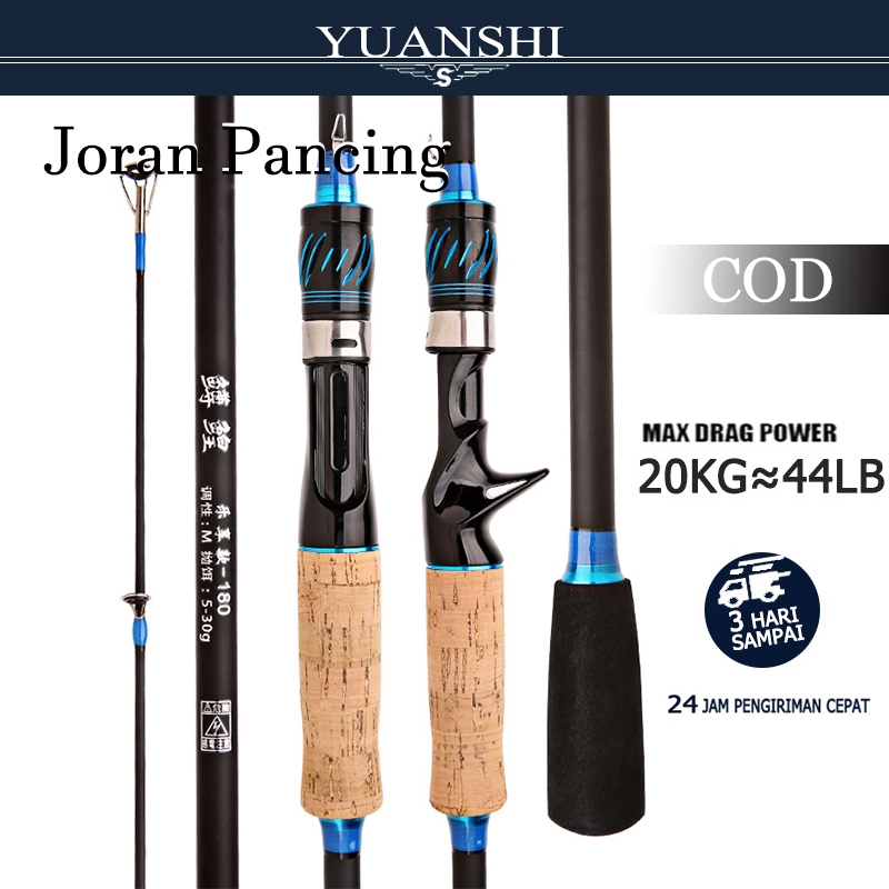 Joran Paradise Chakra Jigging Mancing Dasaran Laut | PE 2-6 160Cm180Cm 210Cm Butt Joint Carbon  Cast