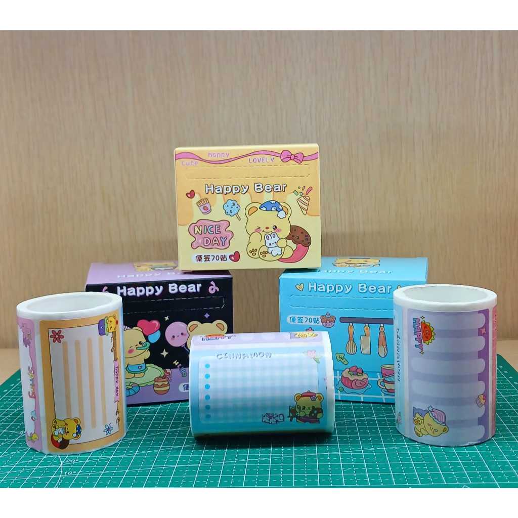 

Happy Bear Label Nama Roll Boneka Capybara Stiker Tempelan Buku Tulis Sekolah Praktis & Mudah Digunakan