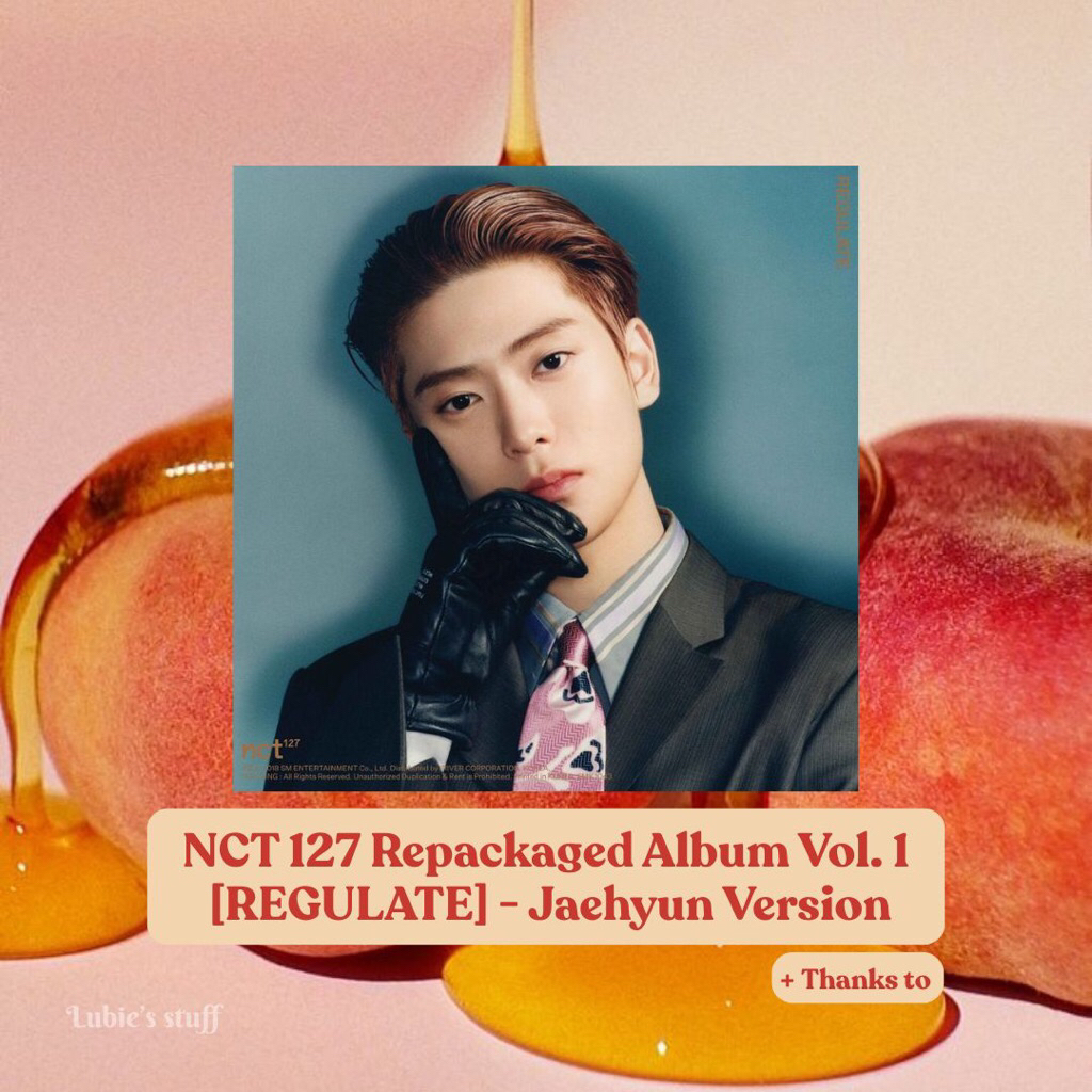 [READY STOCK] - NCT 127 Repackaged Album Vol. 1 [REGULATE] - Jaehyun Version - Album Regulate Jaehyu
