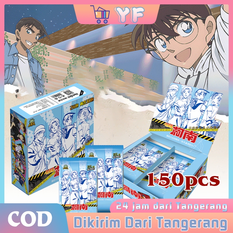 150Pcs Detective Conan Lomo Card Kartu Koleksi Detective Conan Little Dinosaur Conan Collection Card