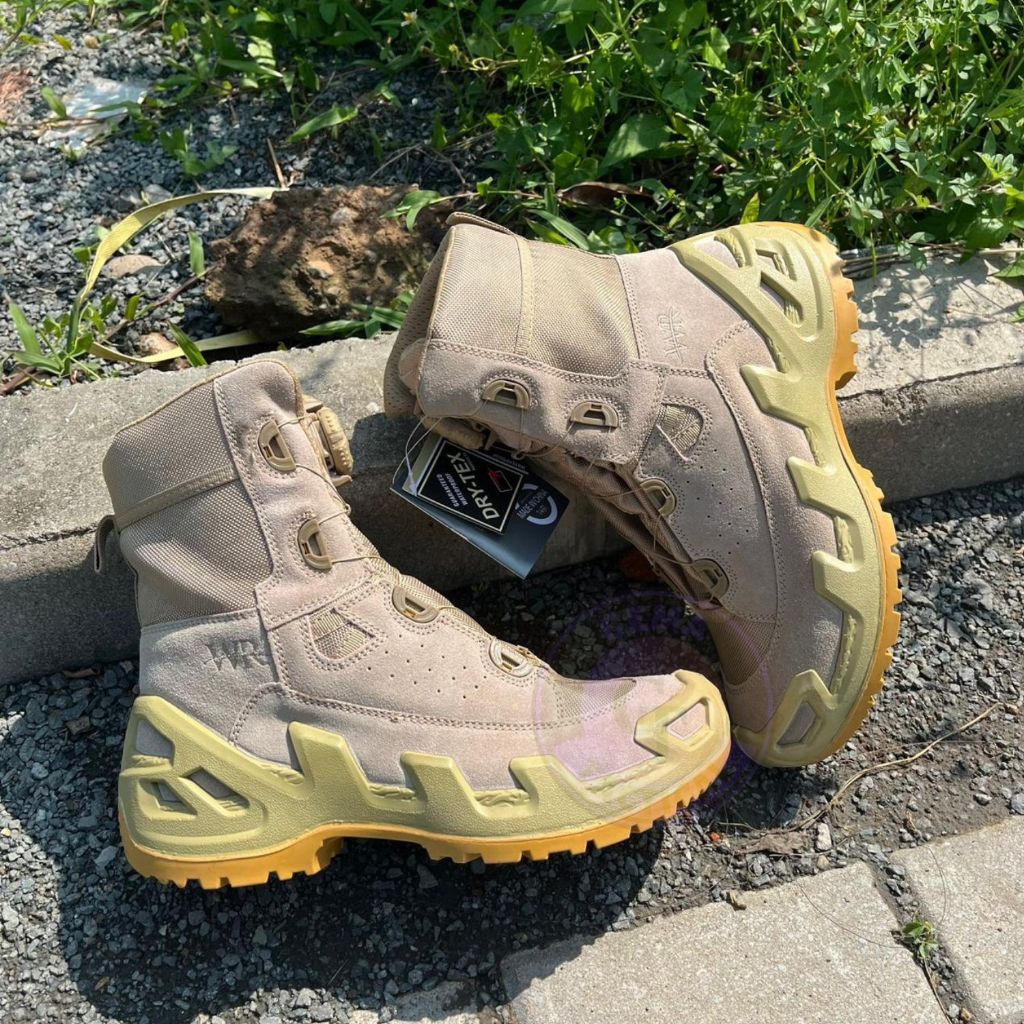 Sepatu WR RANGER Cream / Sepatu PDL TALI PUTAR / Sepatu Cream