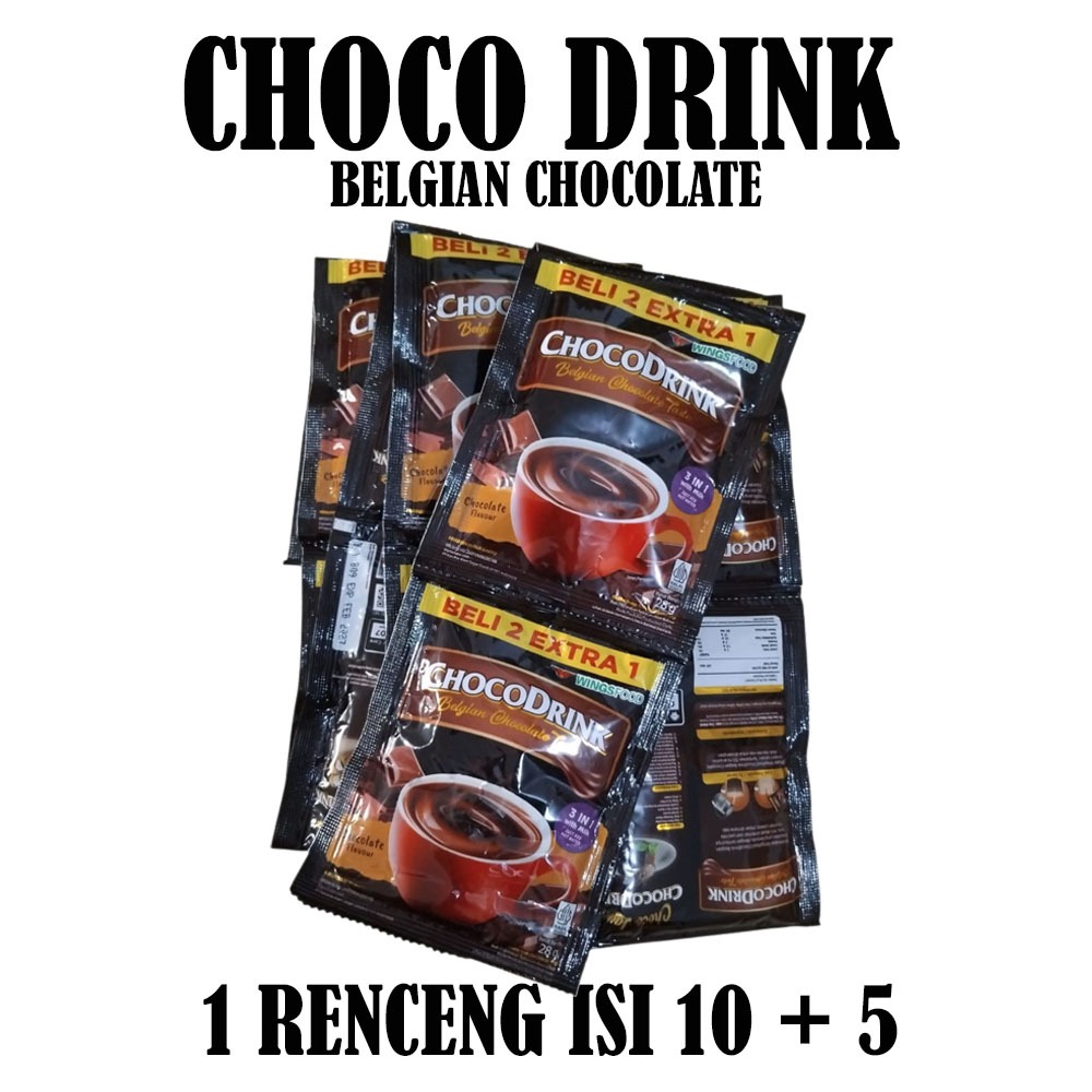 CHOCO DRINK BELGIAN CHOCOLATE RENCENG ISI 10