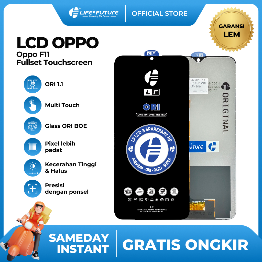 LF - (GARANSI LEM) LCD Oppo F11 Fullset Touchscreen