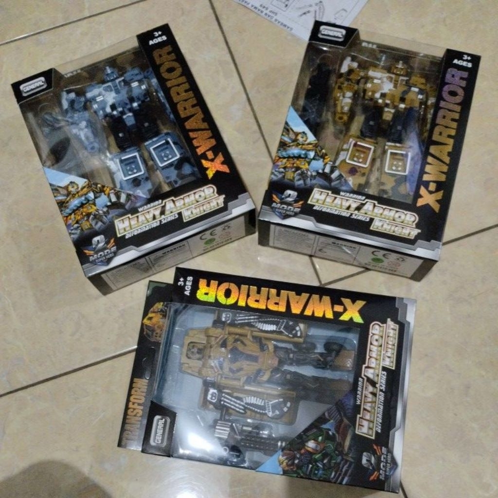 oketoys mainan robot tank general X-warrior