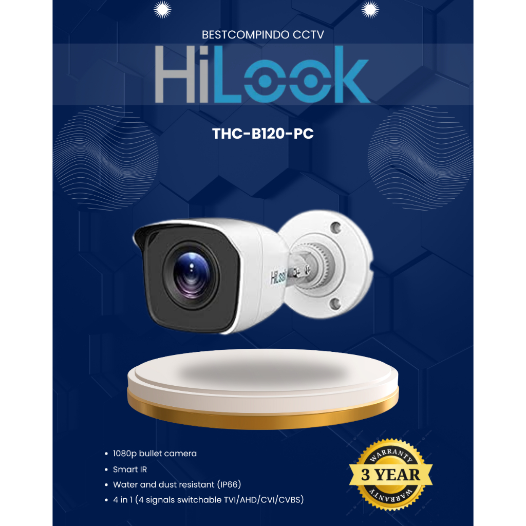 CAMERA HILOOK OUTDOOR THC-B120-PC | CAMERA CCTV HILOOK | KAMERA ANALOG HILOOK | KAMERA OUTDOOR HILOO