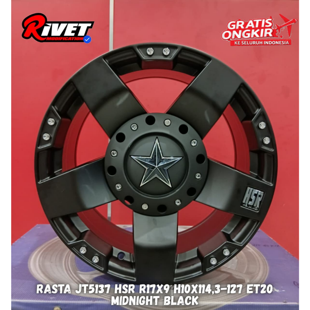 Velg Mobil HSR R17 Offroad Ring 17 untuk Xpander, Rush, Terios, Stargazer - Pelek Racing Tipe Rasta