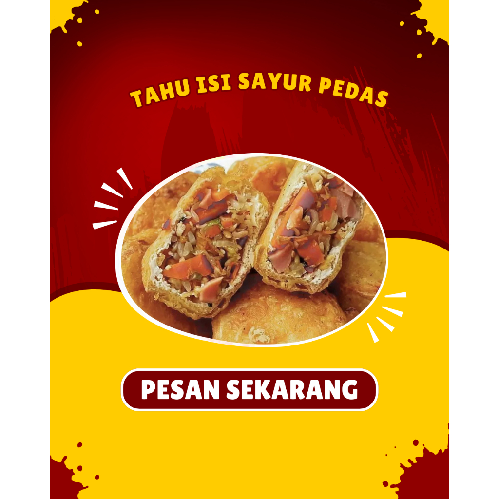 Tahu isi sayur pedas jeletot/ isi 5 pcs