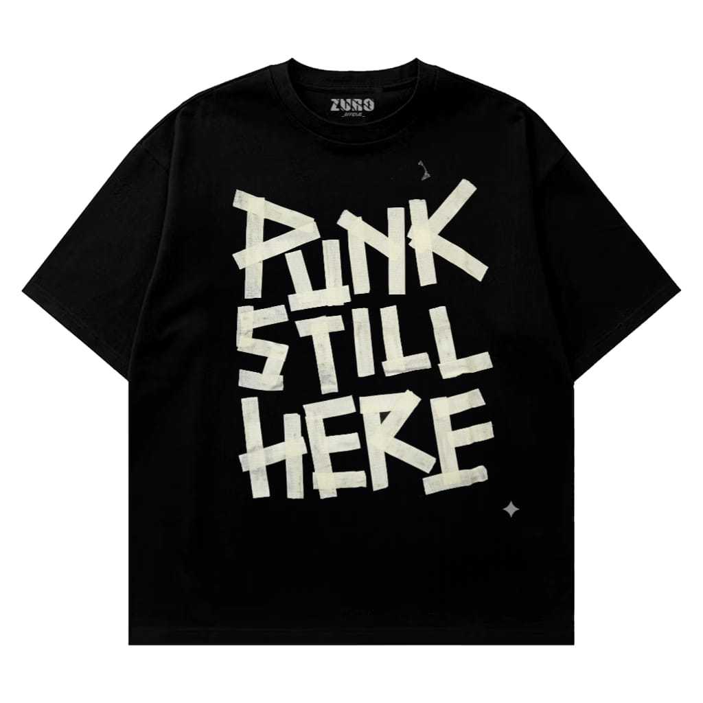 Zuro - Tshirt Punk Still Here Vintage lengan pendek Varian Kaos distro Unisex