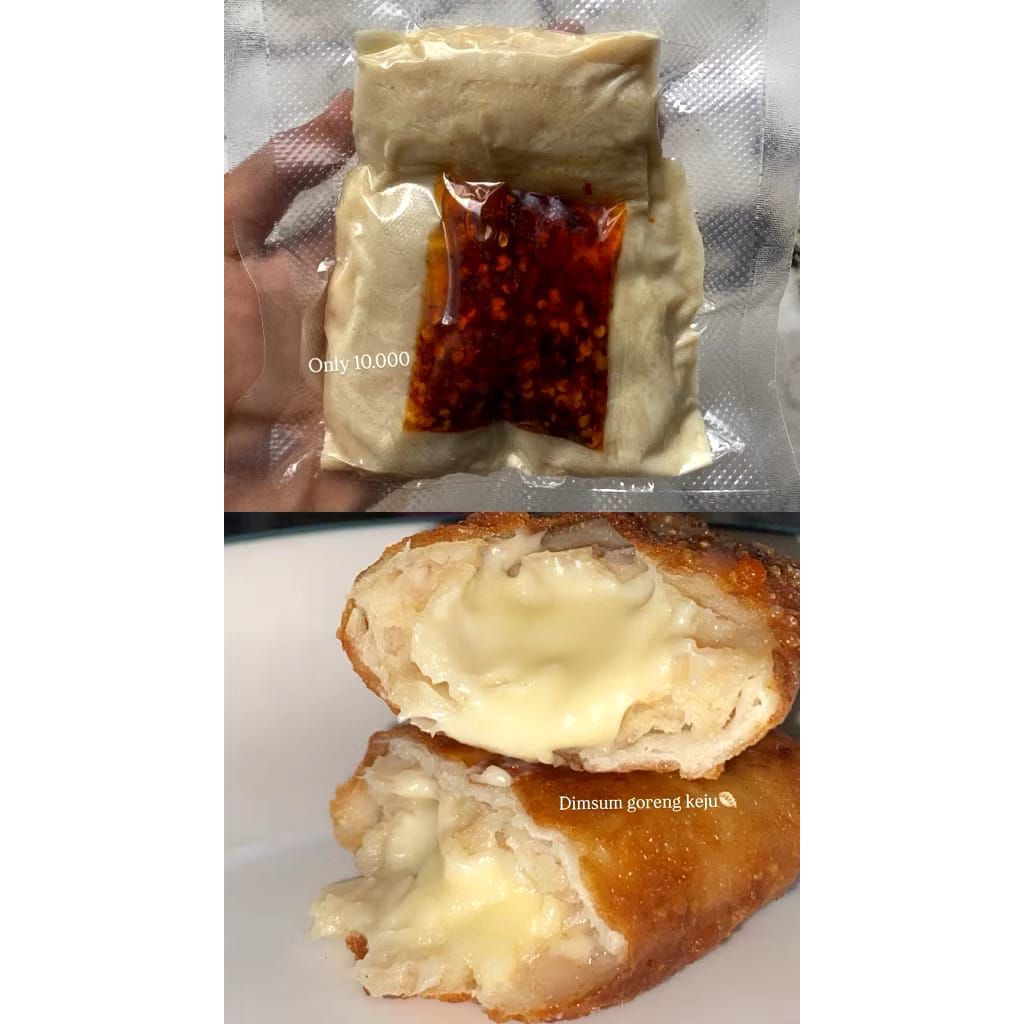 Dimsum goreng keju lumer