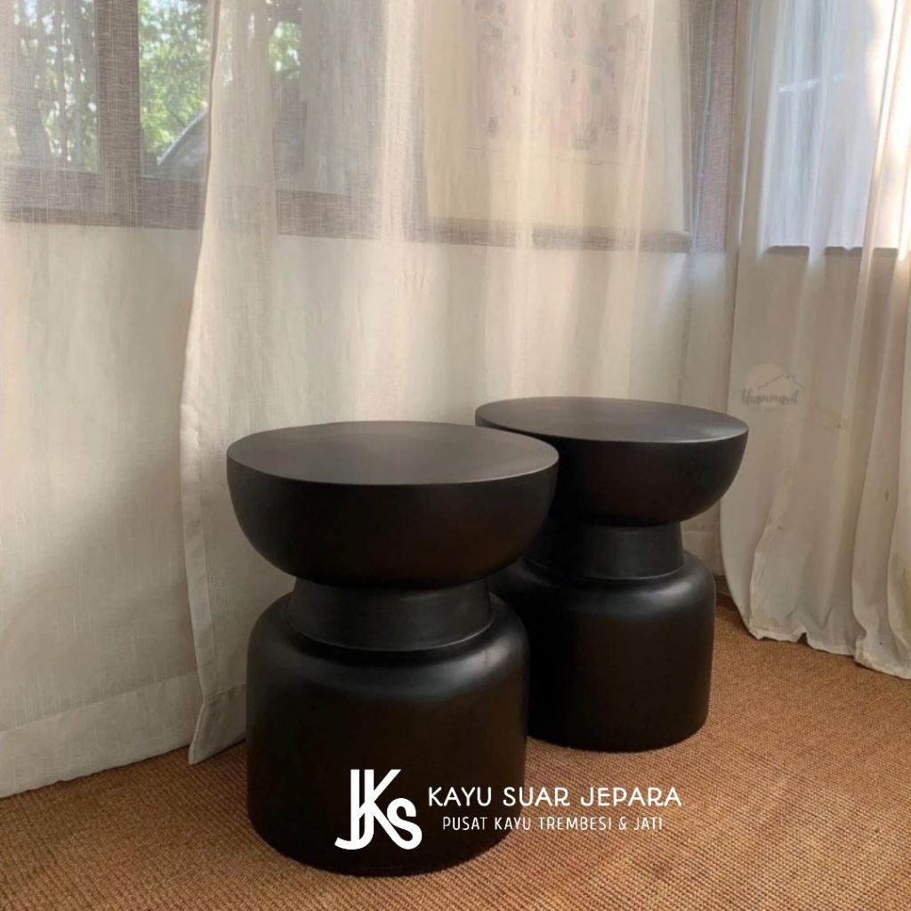 STOOL SOLID KAYU TREMBESI BANGKU STOOL SUAR WOOD