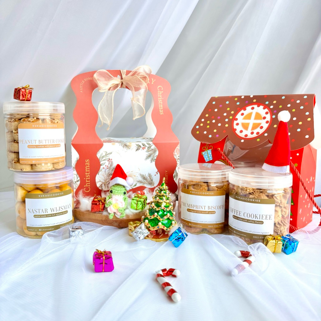 KukasiCookies | Hampers Natal, Hampers Christmas Surabaya Box Of 2 (BACA DESKRIPSI)