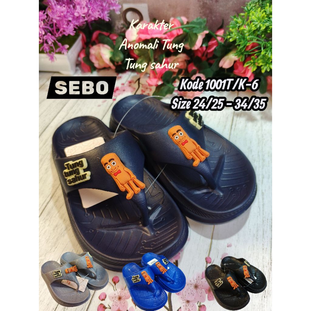 Sandal anak laki laki SEBO 1001K-6, SEBO 1001T-6 | tung tung sahur , tung2 sahur Anomali