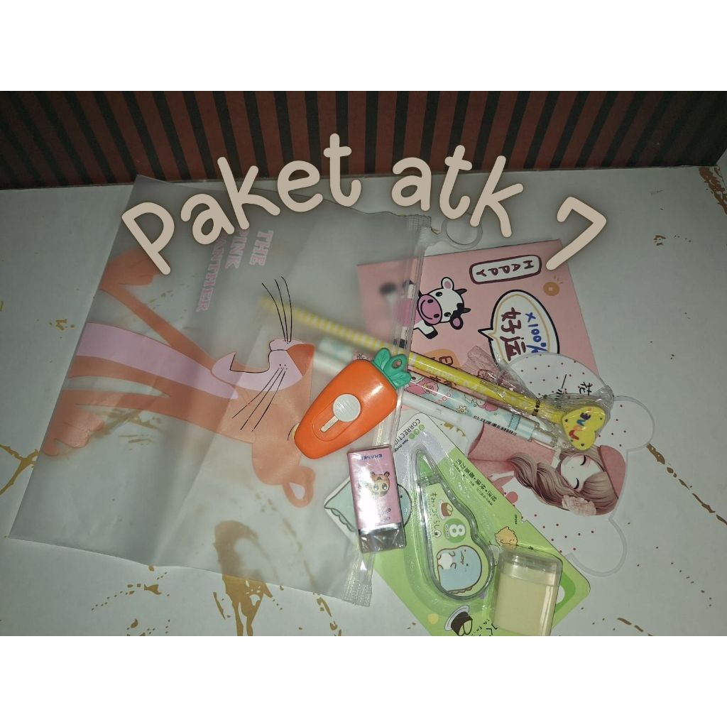 MIKAILA - (Paket 7 - back to school / office kit) Paket Alat Tulis 9in1 / Stationary Set Fancy / Ala