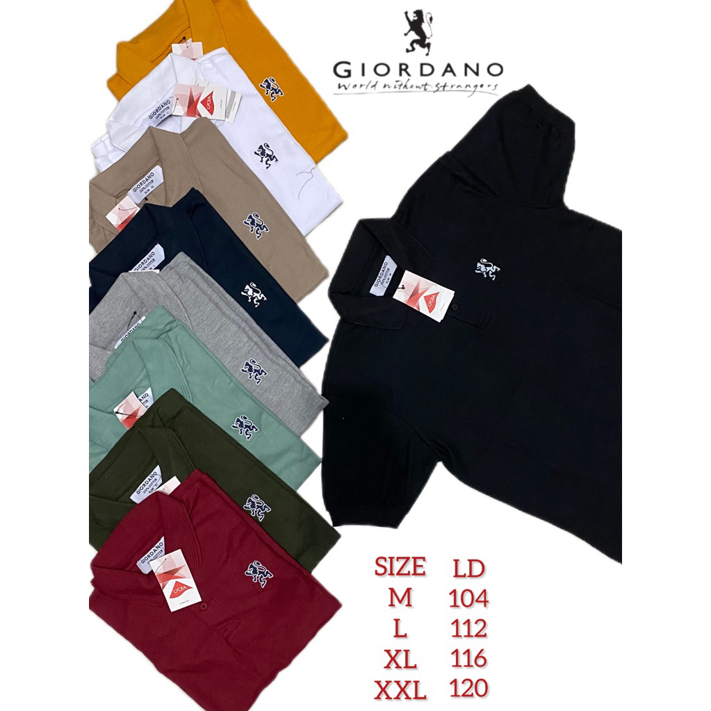 KAOS POLO GIORDANO/KAOS KERAH CEWEK COWOK LENGAN PENDEK