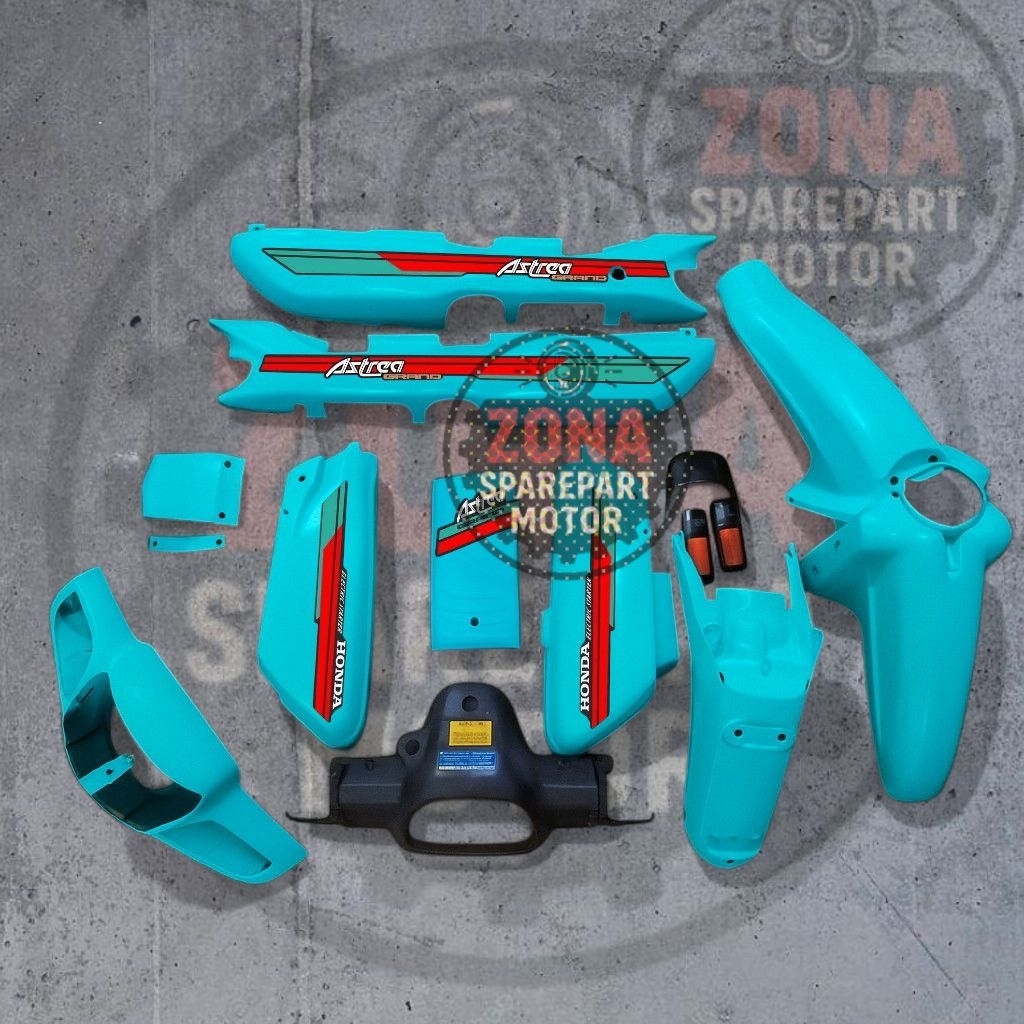 PAKET COVER BODY BODI FULLSET HONDA ASTREA GRAND SABIT LEGENDA IMPRESSA PAKAI BATOK DEPAN LEGENDA 2 