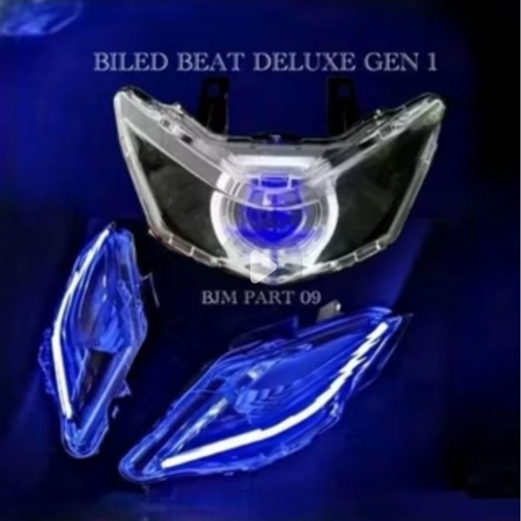 Reflektor lampu depan plus biled BEAT NEW BEAT STREET BEAT DELUXE 2021-2024 gen 1 plus sein