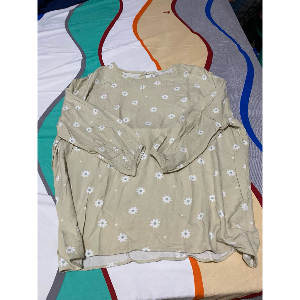 sage blouse