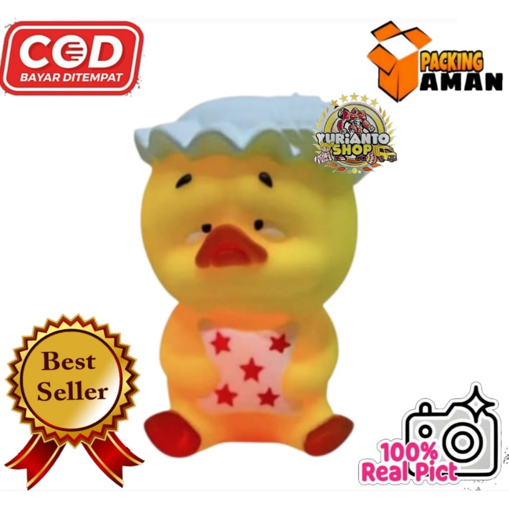 COD PROMO MAINAN ANAK BONEKA BEBEK SUARA DAN LAMPU / BEBEK MANYUN / MAINAN BONEKA BEBEK KARET / MAIN