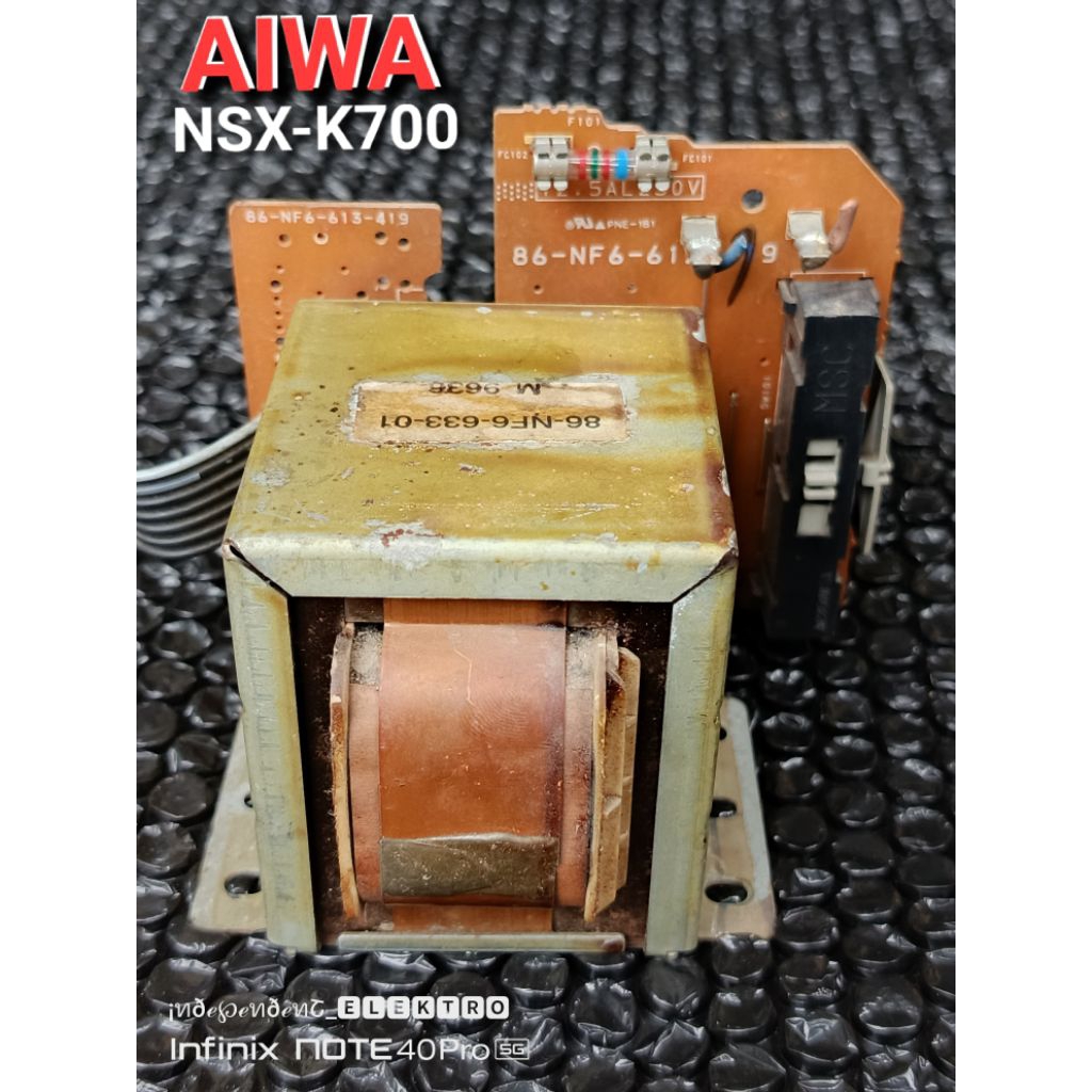Trafo Compo AIWA NSX-K700   Travo compo Aiwa nsx-k700   Trafo Bando aiwa 5A   Trafo Big compo AIWA N