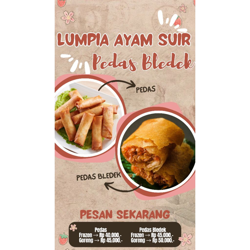 

DANSCANA FOOD || LUMPIA AYAM SUWIR PEDAS / PEDAS BLEDEK