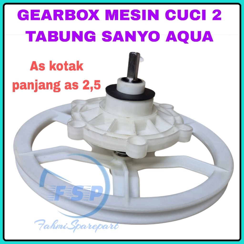 GEARBOX MESIN CUCI 2 TABUNG SANYO AQUA