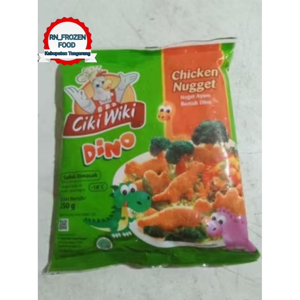 CIKI WIKI Chicken Nugget DINO | Nugget Ayam Bentuk Dino Berat 250gr