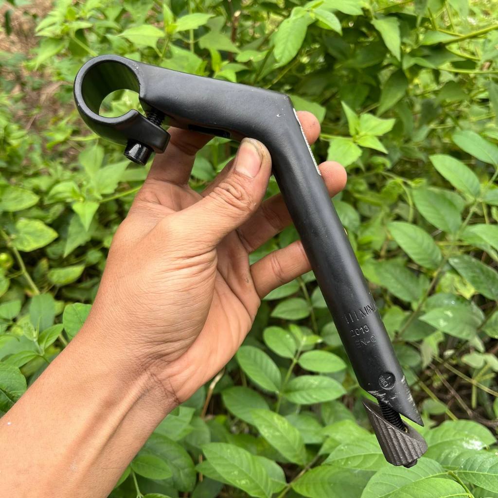 Stem manukan sepeda federal jadul NOS full alloy ukuran 22,2 insert setir 25,4