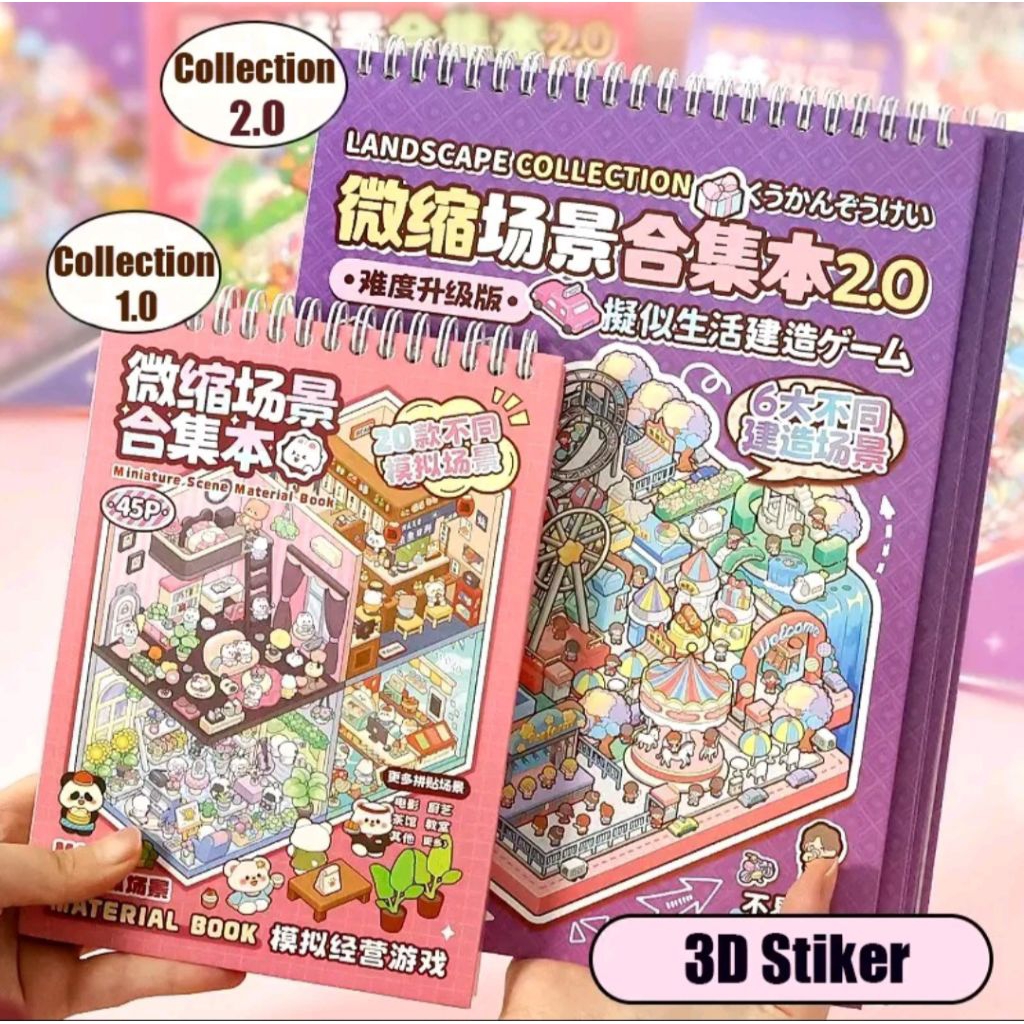 Sticker 3D DIY Korean Scrapbook Telado