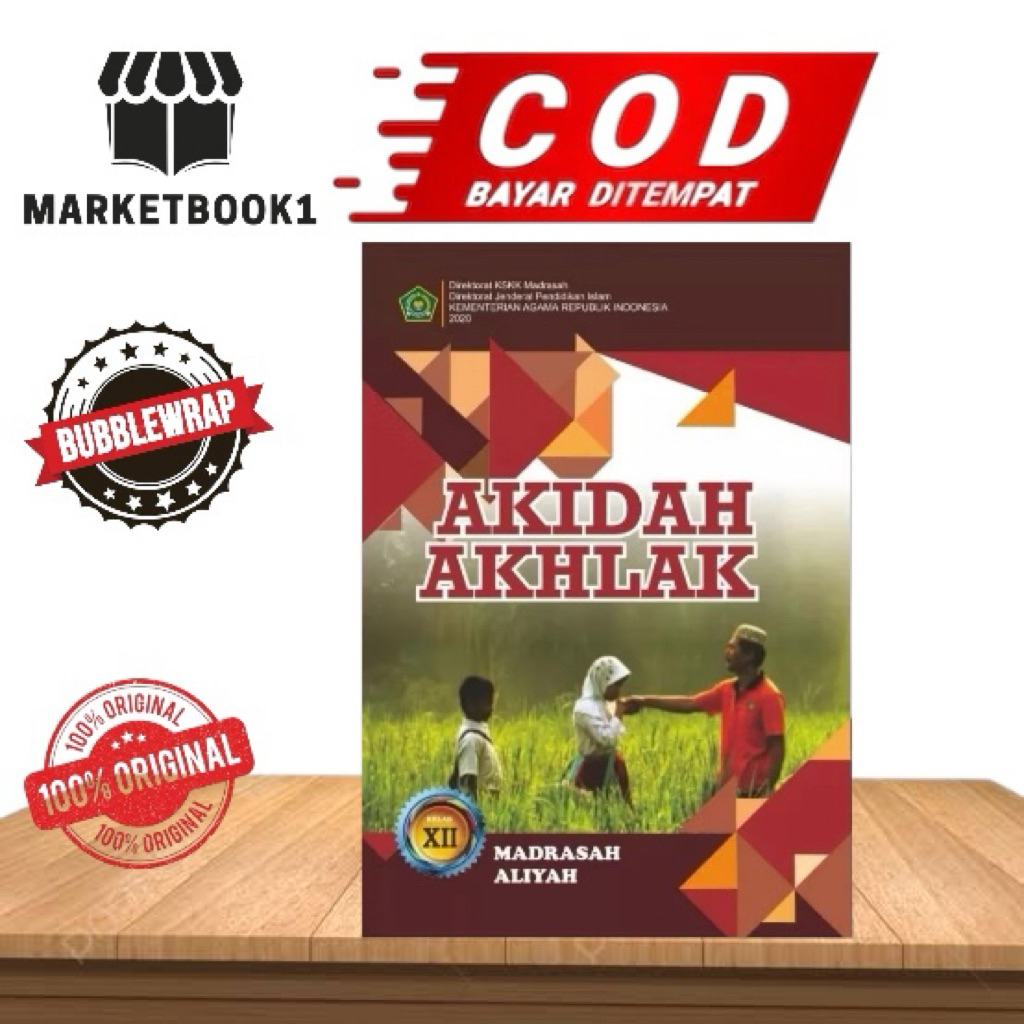 Buku Akidah Akhlak MA Kelas 12 KMA 2020