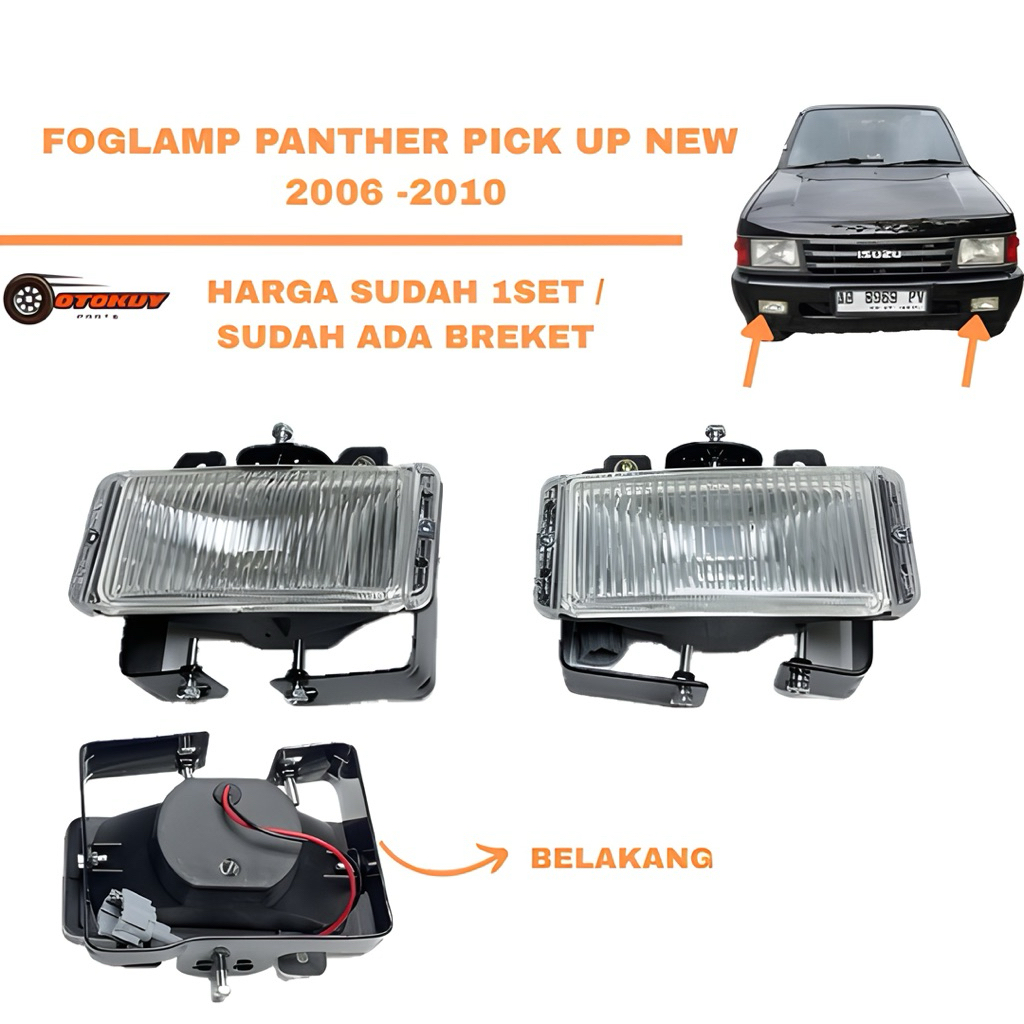 Foglamp Panther New Pick up 2006-2010 Harga Sudah Set