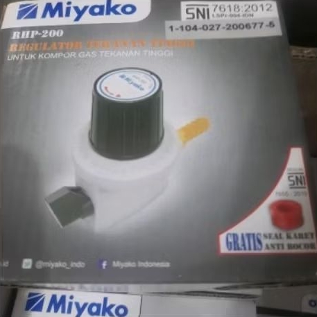 REGULATOR TEKANAN TINGGI MIYAKO UNTUK KOMPOR GAS TEKANAN TINGGI KUALITAS TERBAIK