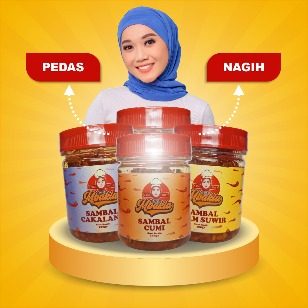 Dapur Mbakla | Sambel Cumi Ayam Suwir Cakalang Cumi Ijo Nagih Enak