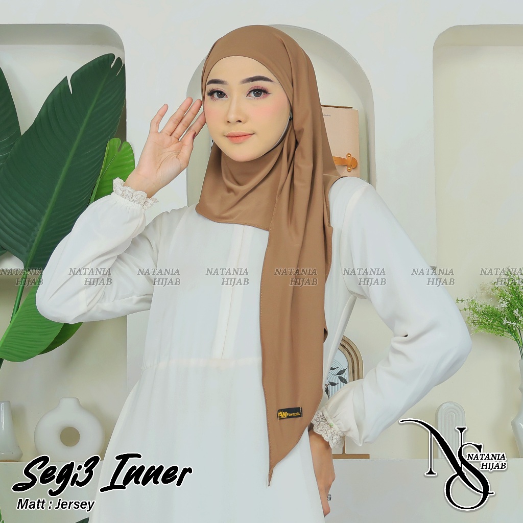 HIJAB SEGITIGA INNER 2 LAYER, JILBAB INSTAN SEGITIGA PLUS INNER