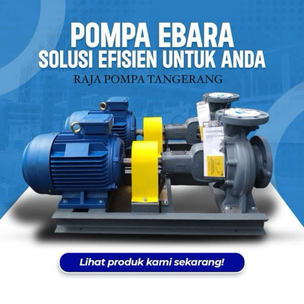 POMPA EBARA 50x40FSHA 0.5KW 0.75HP 4POLE 3PHASE CENTRIFUGAL PUMP