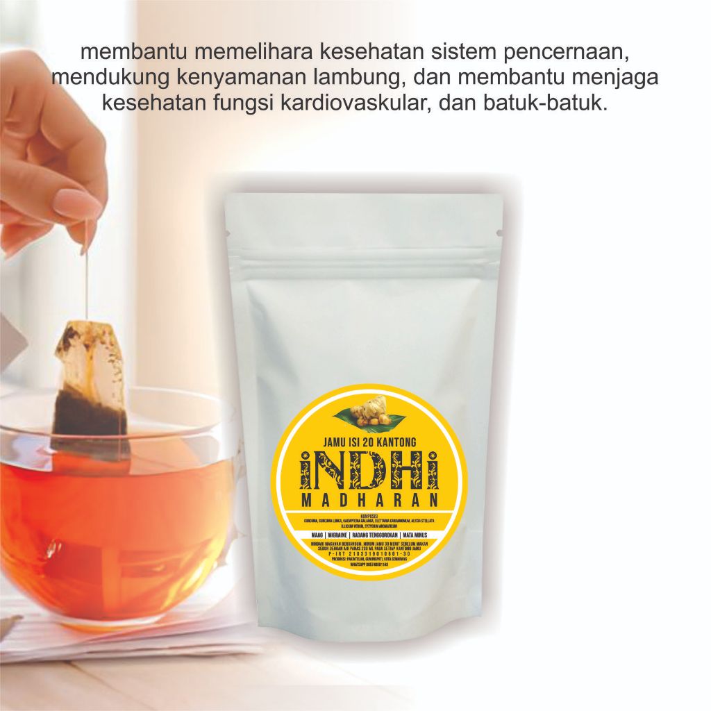JAMU MADHARAN / JAMU INDHI / MEMBANTU KESEHATAN LAMBUNG /